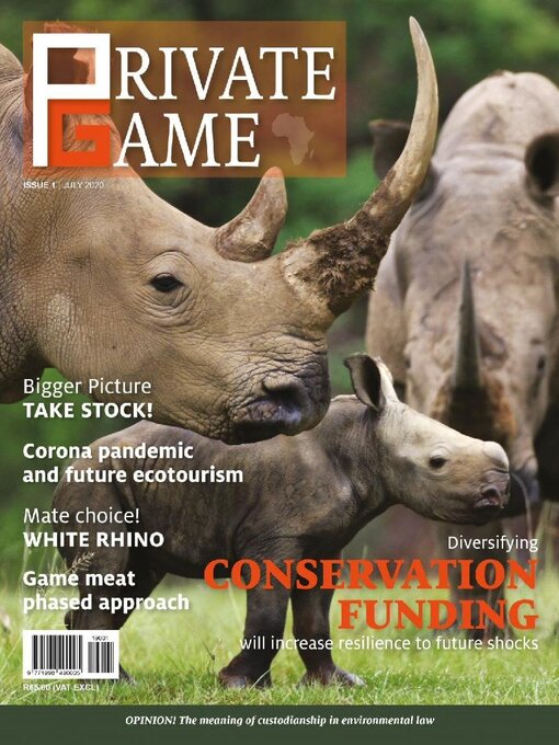 Cover image for PRIVATE GAME | WILDLIFE RANCHING